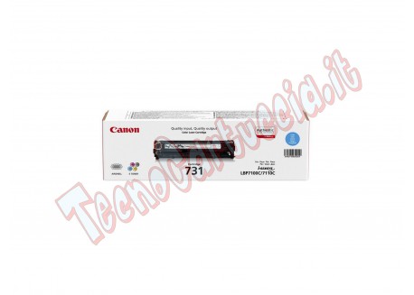 Toner Originale Canon 731 Ciano 1.500 Pagine 6271B002