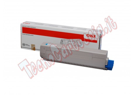 Toner Originale Oki 44844615 Ciano 7.300 Pagine