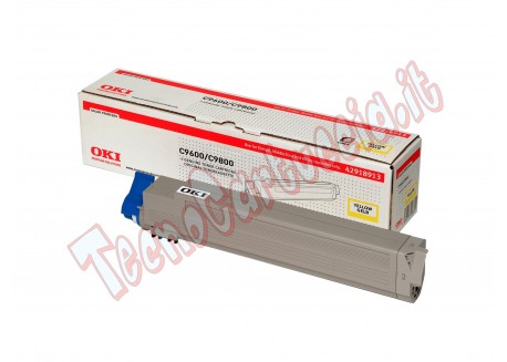 Toner Originale Oki 42918913 Giallo 15.000 Pagine