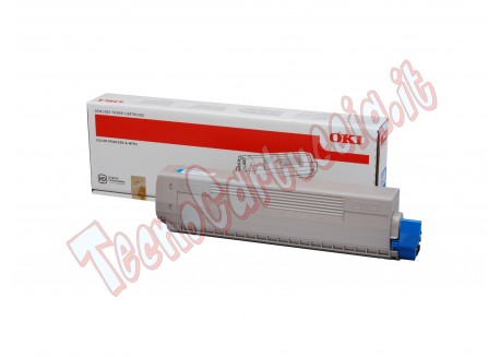 Toner Originale Oki 44844507 Ciano 10.000 Pagine