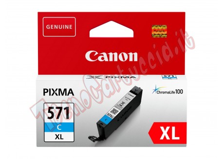 Cartuccia Originale Canon 0332C001 CLI-571XLC Ciano Alta Capacità