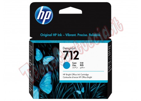 Cartuccia Originale HP 3ED67A Ciano 712