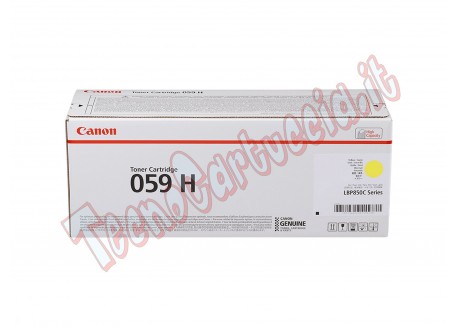 Toner Originale Canon 059H Giallo 13.500 Pagine 3624C001