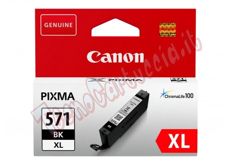 Cartuccia Originale Canon 0318C001 CLI-571XLBK Nero Alta Capacità