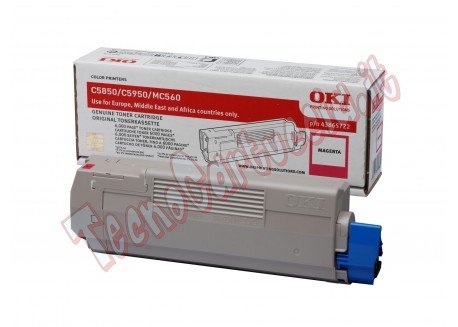 Toner Originale Oki 43865722 Magenta 6.000 Pagine