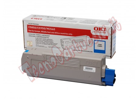 Toner Originale Oki 43865723 Ciano 6.000 Pagine