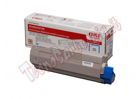Toner Originale Oki 43872307 Ciano 6.000 Pagine