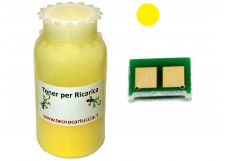 Kit Ricarica Toner per Canon 707 Giallo 2.000 Pagine con Chip