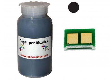 Kit Ricarica Toner per Canon 707 Nero 2.500 Pagine con Chip