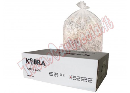 Confezione 100 Sacchi in Palstica per Distruggidocumenti Kobra 310 TS SS5 99.865