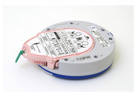 Batteria + Elettrodi Pediatrici Defibrillatore Heartsine Samaritan 360P / 500P Piastre Dura 3,5 anni Pad-Pak-04