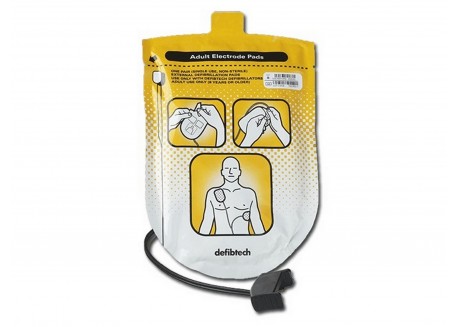 Elettrodi Adulto per Defibrillatore Defibtech Lifeline AED / AUTO Piastre Adulto Dura 2 anni DDP-100