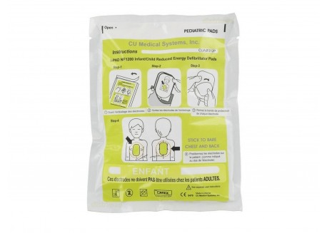 Elettrodi Pediatrici Defibrillatore Cu Medical Systems i-PAD NF1200 Piastre Dura 1,5 anni CUA0512P