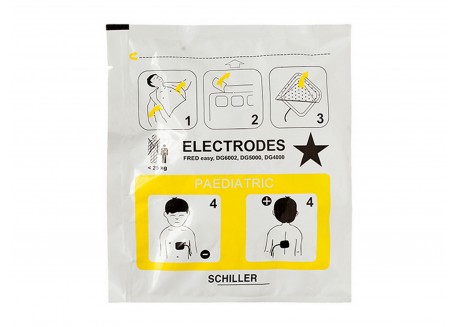 Elettrodi Pediatrici Defibrillatore Defigard 4000 / 5000 / 6002 Piastre Bambino 2,5 anni 0-21-0037