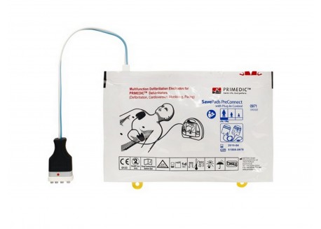 Elettrodi Preconnessi Defibrillatore Primedic HeartSave AED-M / PAD Piastre Adulti Dura 3 anni 97085