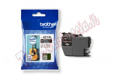 Cartuccia Originale Brother LC421XLBK Nero 500 pagine LC-421XL