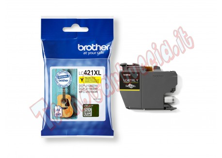 Cartuccia Originale Brother LC421XLY Giallo 500 pagine LC-421XL
