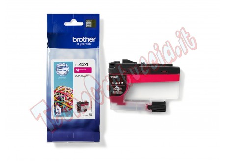 Cartuccia Originale Brother LC424M Magenta 750 Pagine LC-424M