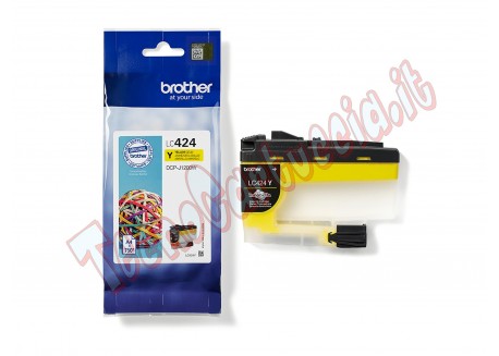 Cartuccia Originale Brother LC424Y Giallo 750 Pagine LC-424Y