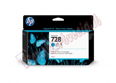 Hp - Cartuccia Originale ink - 728 - Ciano -F9J67A - 130ml