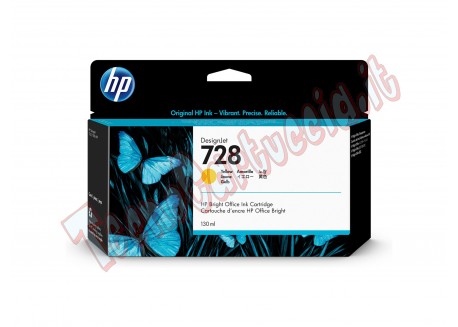 Hp - Cartuccia Originale ink - 728 - Giallo - F9J65A - 130ml