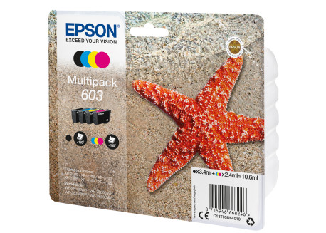Epson - Cartuccia ink - 603 - C/M/Y/K - C13T03U64010 - BK 3,4ml / C/M/Y 2,4ml cad