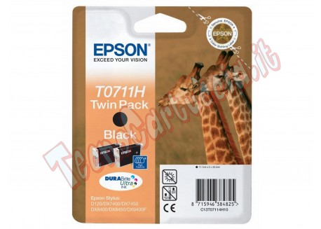 TWIN PACK 2 CARTUCCE NERO EPSON DURABRITE ULTRA ALTA CAP. BLISTER RS