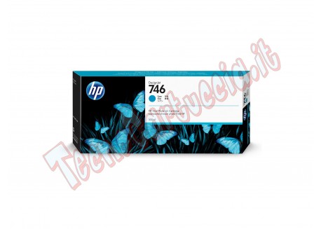 Hp - Cartuccia Originale ink - 746 - Ciano - P2V80A - 300ml