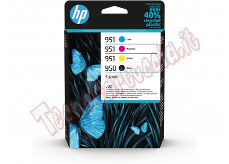 Hp COMBO PACK 4 CARTUCCE INK OFFICEJET HP 950 NERO 951 CIANO MAG GIALLO