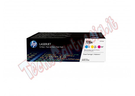SCATOLA MULTIPACK 3 TONER COLORI CIANO/MAG/GIALLO HP LASERJET NR.128A