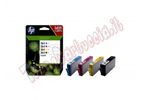 HP 364 CMYK INK CARTRIDGE COMBO 4-Pack