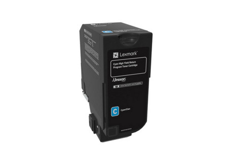 Lexmark - Toner - Ciano - 74C2HC0 - return program - 12.000 pag