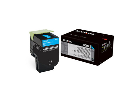 Lexmark - Toner - Ciano - 80C0X20 - 4.000 pag