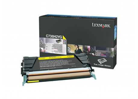 TONER GIALLO NON RETURN PROGRAM C736 X736 X738 ALTA CAPACITA'