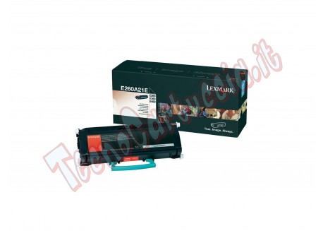 TONER NERO NON RETURN PROGRAM E260 E360 E460 CAPACITA' STANDARD