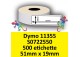 Etichette per Dymo 11355 S0722550 51mm x 19mm Permanente 500 et