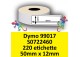 Etichette per Dymo 99017 S0722460 50 x 12 mm Permanente 220 et.