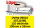 Etichette per Dymo 99019 S0722480 190x59mm Perm 110et (min 50pz)
