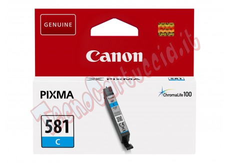 Cartuccia Originale Canon CLI-581C Ciano 2103C001