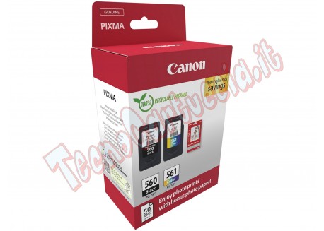 Canon Cartuccia Ink CRG PG-560/CL-561 + Conf .Fogli