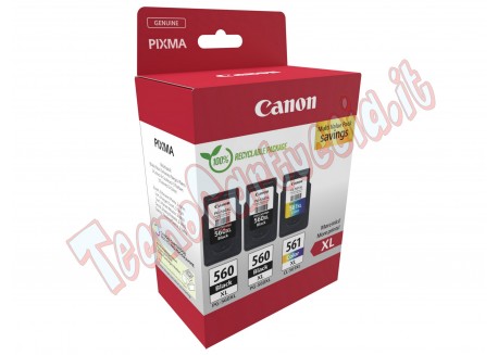 Canon Cartuccia Ink MultiPack PG-560XLx2/CL-561XL