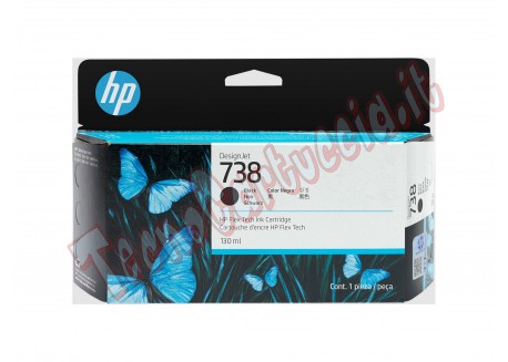 Hp Cartuccia ink DesignJet 738 Nero -130ml