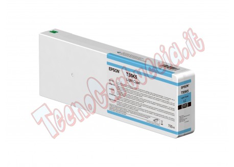 Epson Cartuccia Light Ciano T55K500-700ml