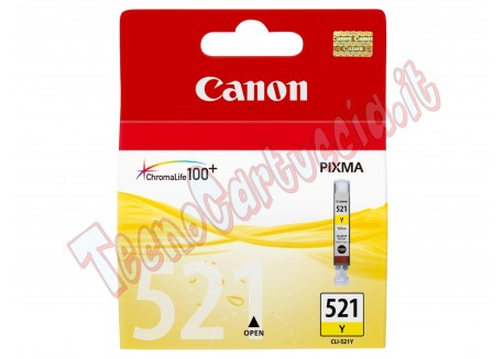 Canon - Cartuccia ink - Giallo - 2936B001 - CLI521 Y - 510 pag