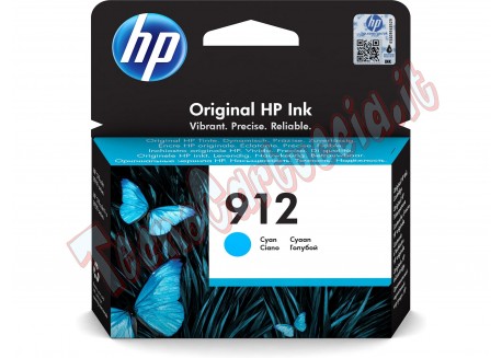 Hp - Cartuccia ink originale - 912 -  Ciano - 3YL77AE - 315 pag