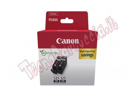 Canon - 2X Cartuccia ink - Nero -PGI-525BK- 4529B017