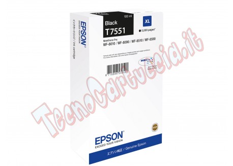 Epson - Tanica - Nero - T7551 - C13T75514N - 100ml