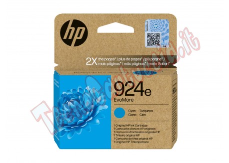 Hp - Cartuccia ink originale - 924e - Ciano - 4K0U7NE - 800 pag
