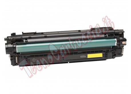 Toner Compatibile per HP CF452A Giallo 10.500 Pagine 655A