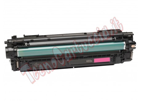 Toner Compatibile per HP CF453A Magenta 10.500 Pagine 655A
